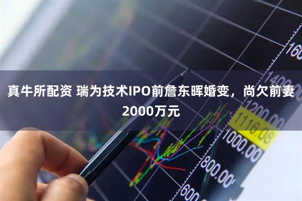 真牛所配资 瑞为技术IPO前詹东晖婚变，尚欠前妻2000万元