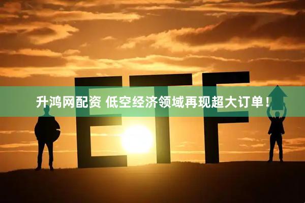 升鸿网配资 低空经济领域再现超大订单！